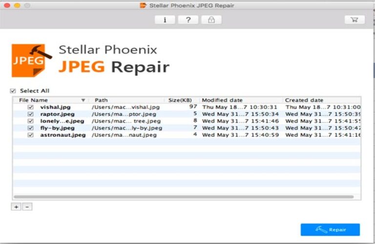 stellar phoenix jpeg repair for mac registration key